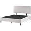 Upholstered Fabric Bed with Mattress-1814271313-1814271315