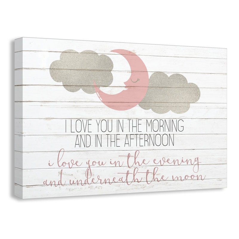 Art sur toile I Love You, H 24 po x l 36 po x P 1,5 po