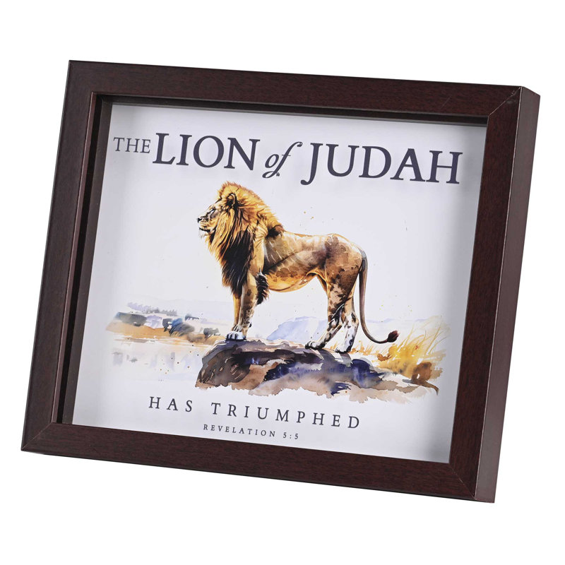 Art encadré Le lion de Juda 10 x 8