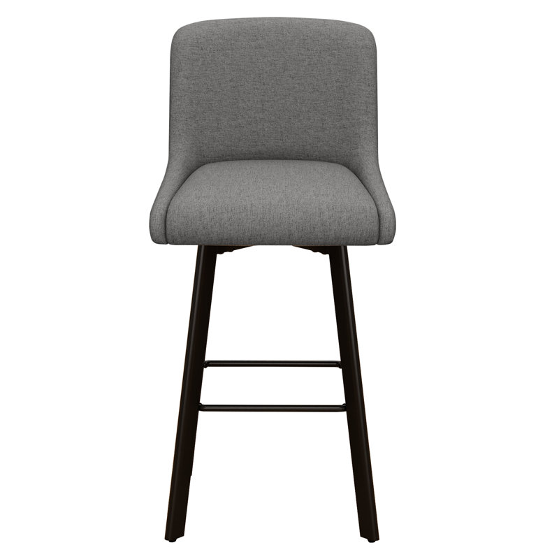 Tabouret de bar pivotant à hauteur de comptoir 30 po pour îlot de cuisine, 3, Gris moyen