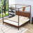 Wood Canopy Platform Bed Frame-1850324713