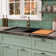 Deervalley 25"×22" Rectangular Drop in Quartz Composite Single Bowl Kitchen Sink with Accessories