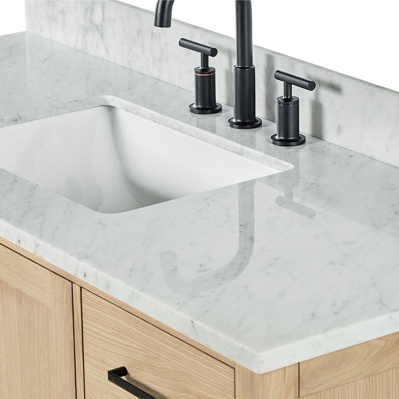 Ensemble de meuble-lavabo simple 55 po Flynt, Oak