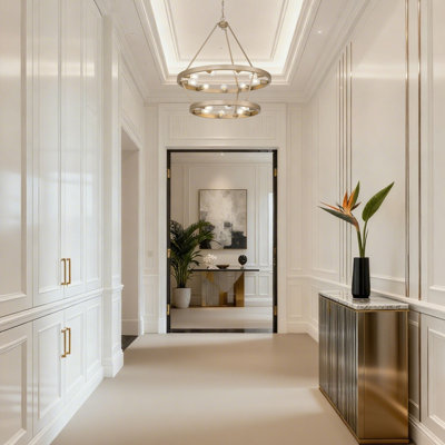  Castile 15-light 2-tier Chandelier (9+6) in French Gold