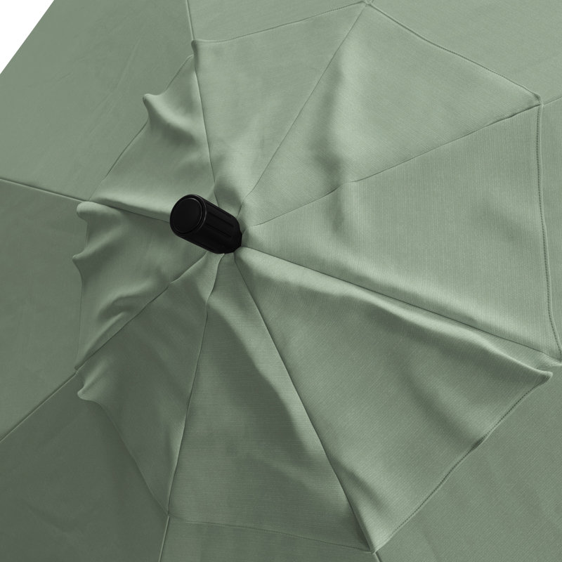 Parasol de marché 90 po Nalysa, Tissage uni Sunbrella® palette brume