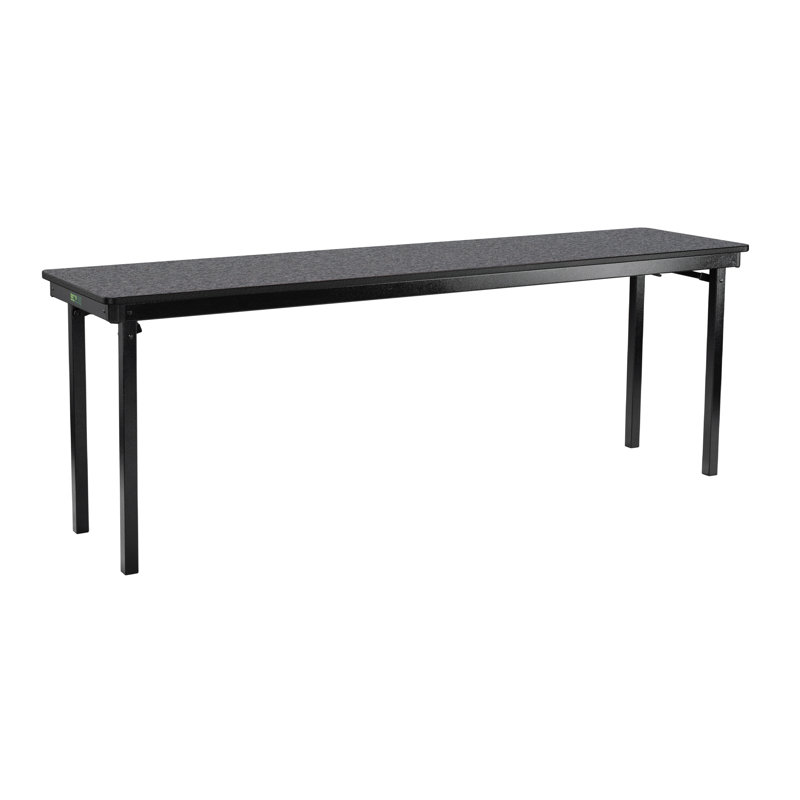 Table pliante Max Seating, L 96 po, Gris anthracite