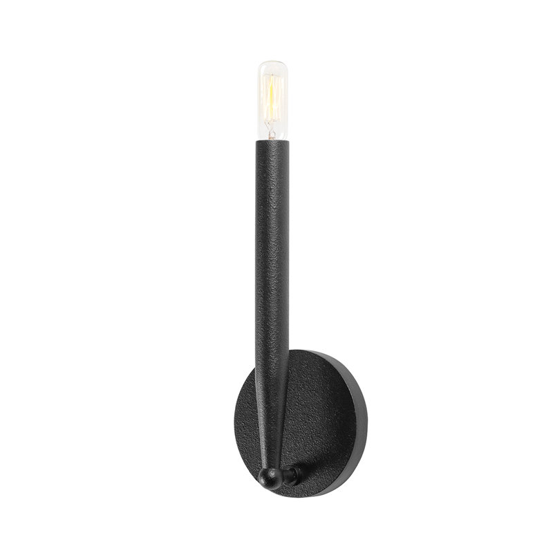 1 - Light Armed Sconce, Forged Iron