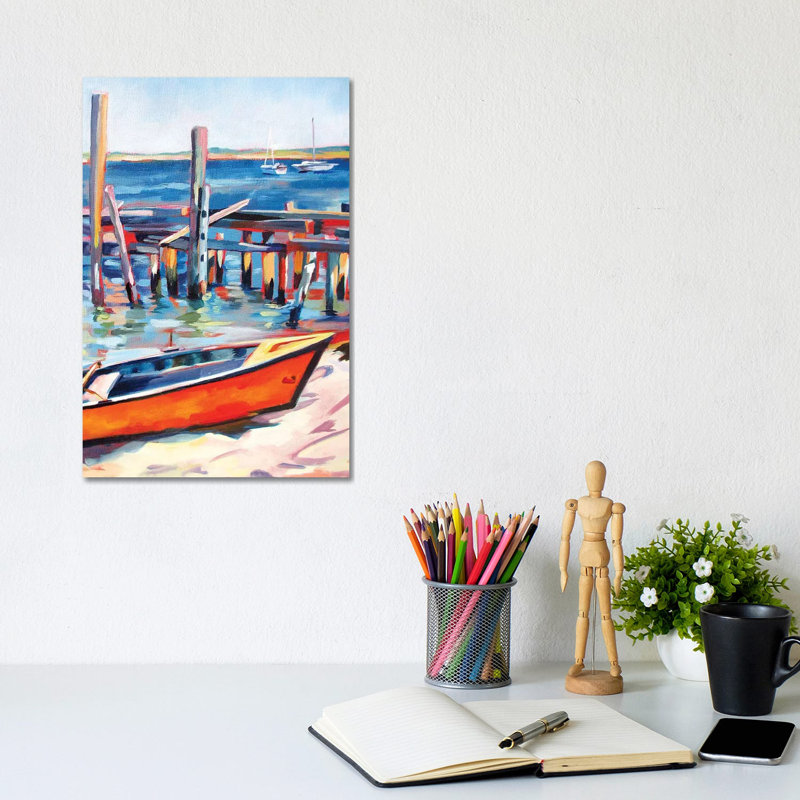 Provincetown Harbor by Maxine Shore - Gallery-Wrapped Canvas Giclée on Canvas, Canvas, 20.32 cm H x 30.48 cm W