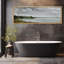 Tranquil Landscape Soft Brushstroke Lake Scene, reproduction d'art sur toile-111376722-96074574