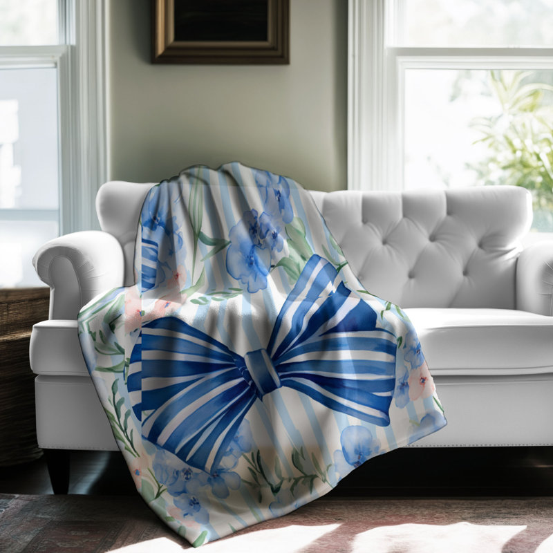 Bright Ribbon Stripes - 1 pièce Sherpa Premium, Lit simple