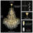 27-Light 65"H Dimmable Crystal Tree Branch Tired Chandelier High Hanging Pendant Lights-624582709