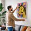 Horse Pop Art - Wrapped Canvas-1530956718-1530956720