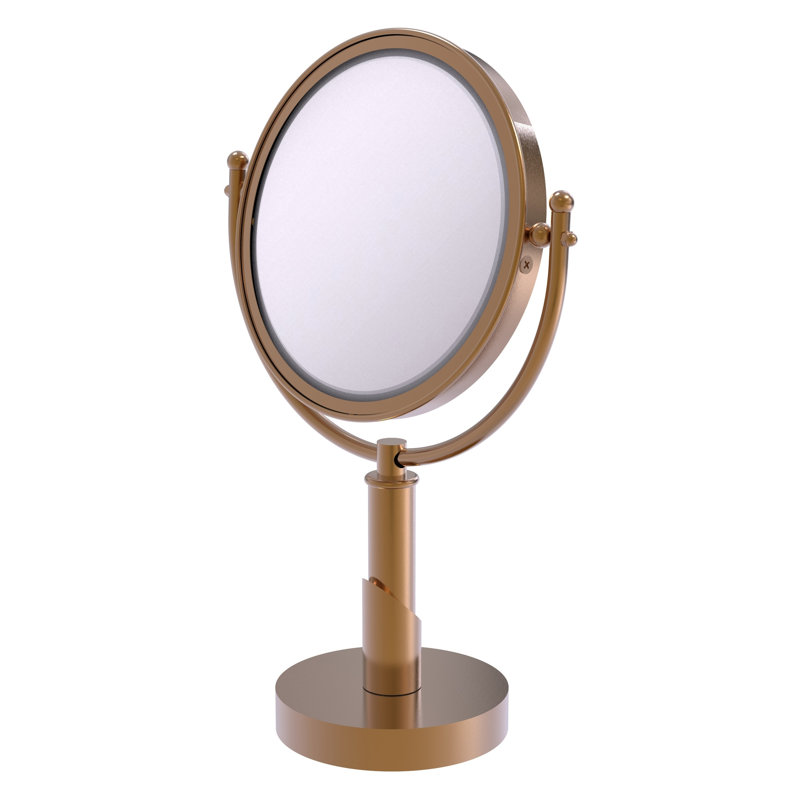 Miroir de maquillage/rasage à loupe Soho, Bronze brossé, 3X
