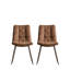 Casteau 48cm H Upholstered Metal Cantilever Chair-27107820-27107821