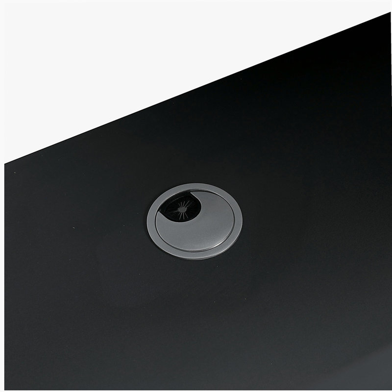 Meuble-lavabo autoportant de 36 pouces avec lavabo en résine et 2 portes d'armoire à fermeture en douceur