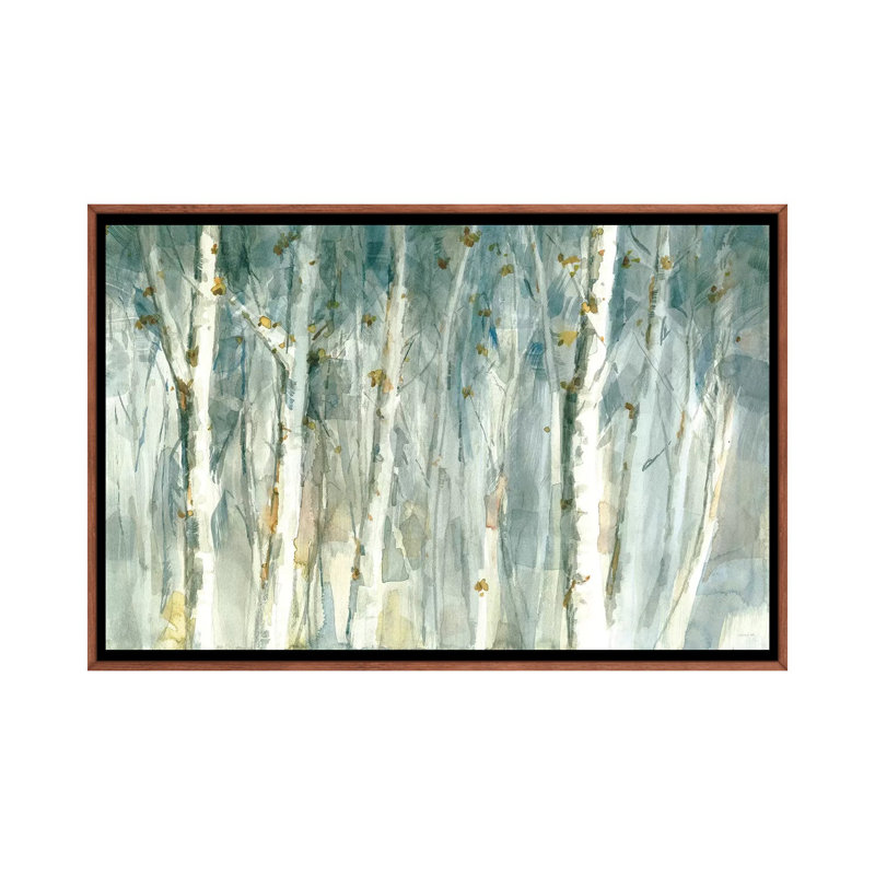"Meadows Edge II" par Danhui nai, reproduction d’art, H 18 po x l 26 po x P 1,5 po, Toile classique avec cadre brun