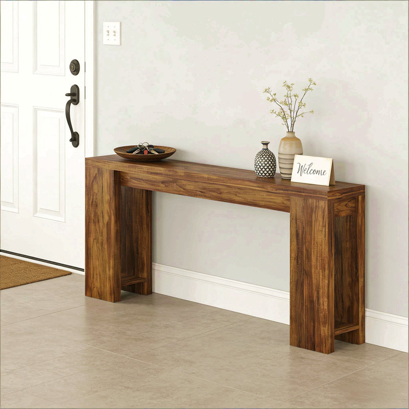 Sofa Table,Entryway Table,Console Table,Hall Table, Rustic Brown