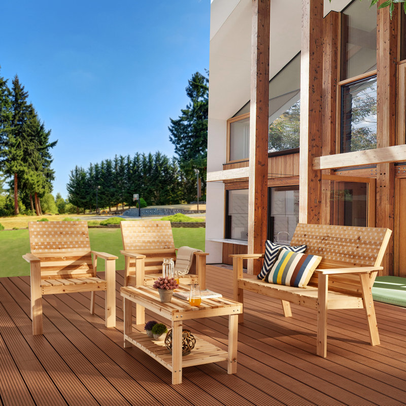Astrid 4 - Person Patio Conversation Set