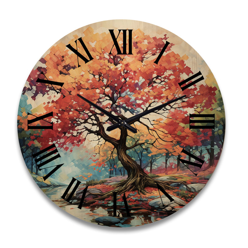 Rollinghill Solid Wood Wall Clock, Extra Large