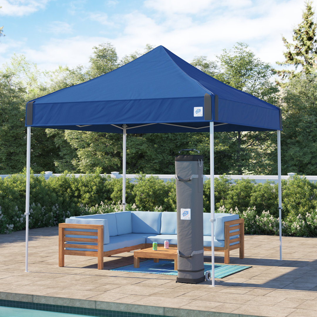 Vantage 10 Ft. W x 10 Ft. D Steel Pop-Up Canopy E-Z UP Roof 
