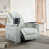 Similicuir gris est en rupture de stock