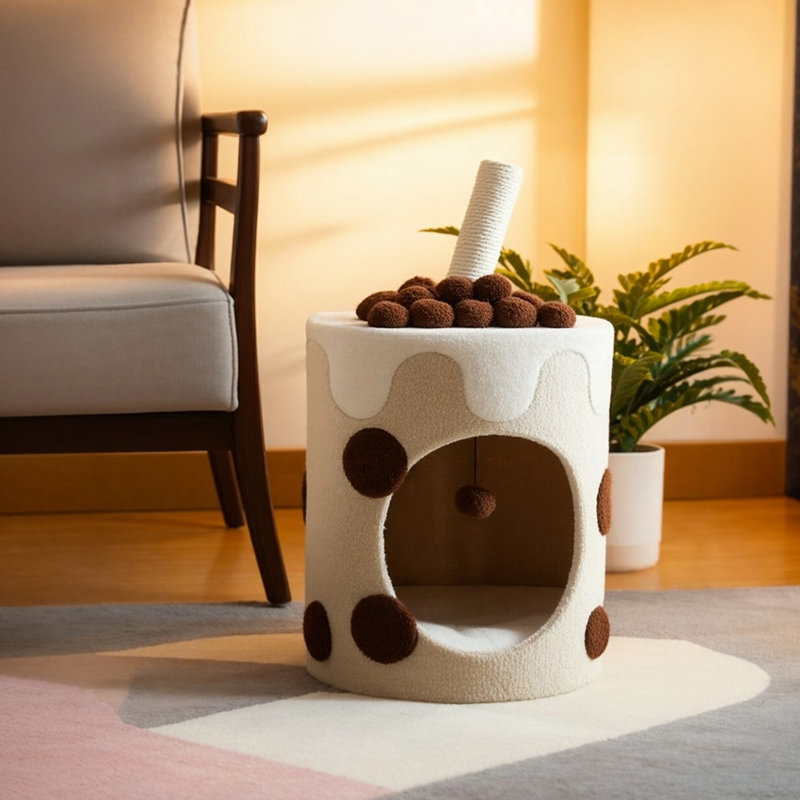 Tour pour chat 26 po Boba Tea Cup