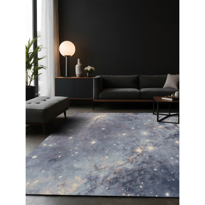 Tapis gris soyeux et moelleux