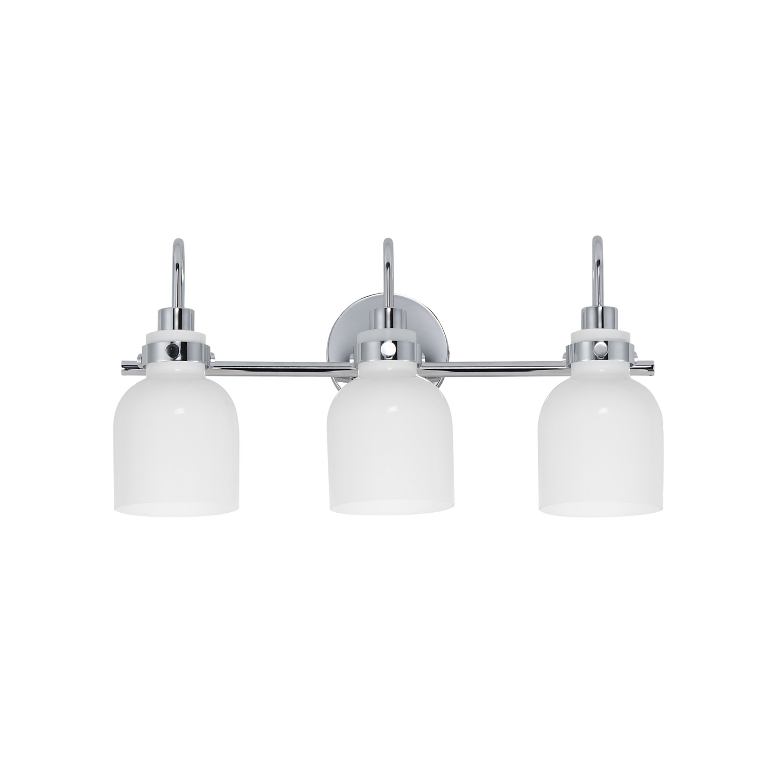 Arold 3 Light Colorful Dimmable Vanity Light, Polished Chrome