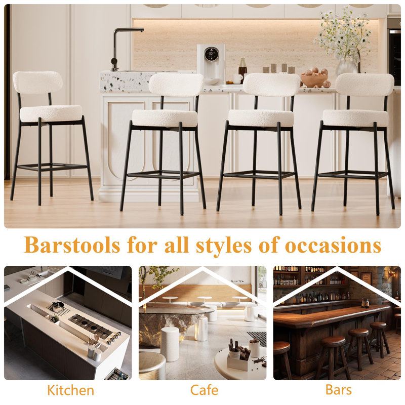 Arro Modern Bar Stools , White