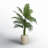 54'' Faux Palm Tree in Ceramic Planter