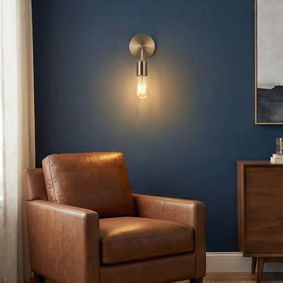 Metal Body Flush Mount Wall Sconce