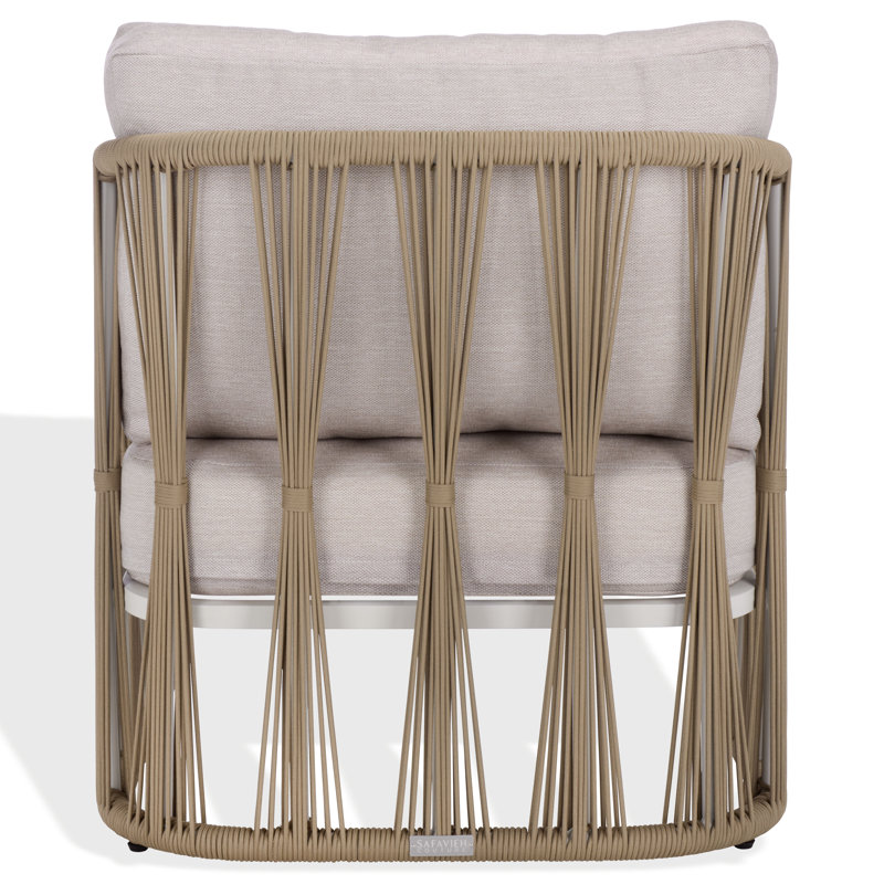 Franklyn Rope And Aluminum Patio Chair, Tan