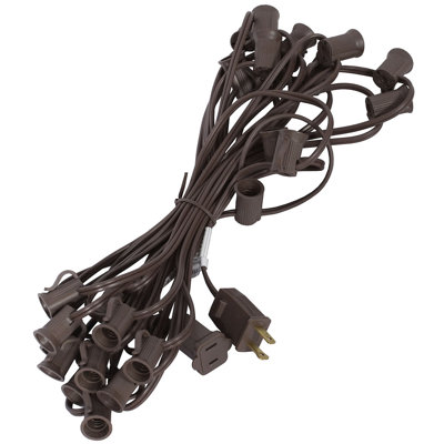 Commercial C7 Christmas Light Socket Set Spool