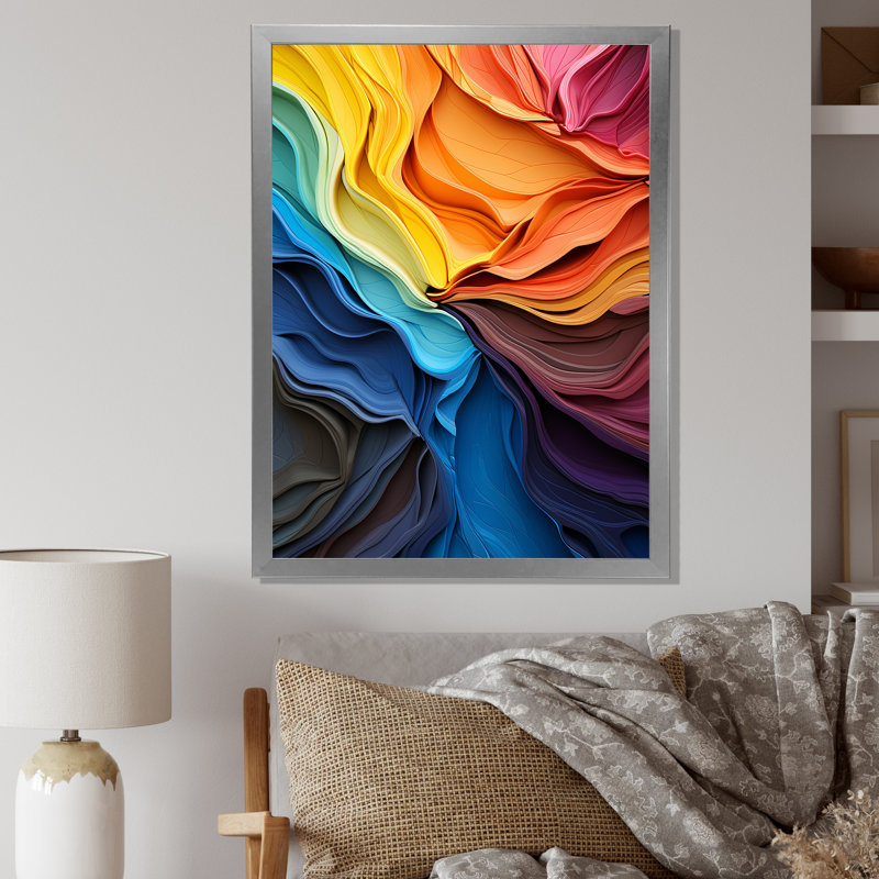 «Redwood Trees Burst With A Rainbow of Color», reproduction d'art sur toile, H 40 po x l 30 po x P 1,5 po