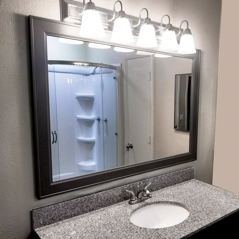 Miroir Aseer, 30 po x 40 po, Gris foncé