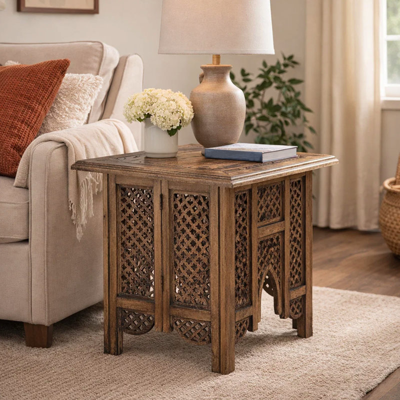Lauver Solid Wood Foldable End table