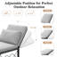Chaise longue d'extérieur en métal-1246156056