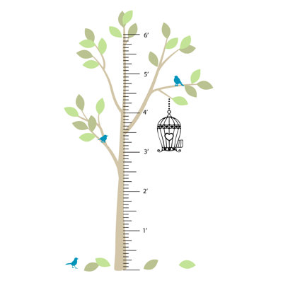 Non-Wall Damaging Growth Chart Decals