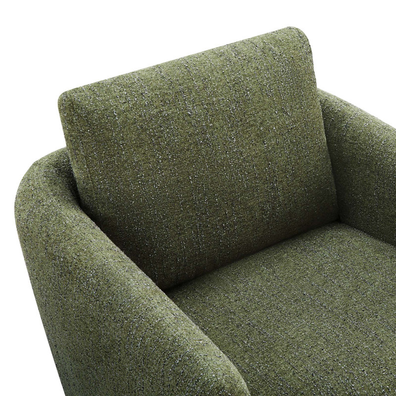Ramel 33'' Wide Swivel Armchair, Mellow Forest