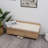 White Burlywood Upholstered Bench-33537839-33537830