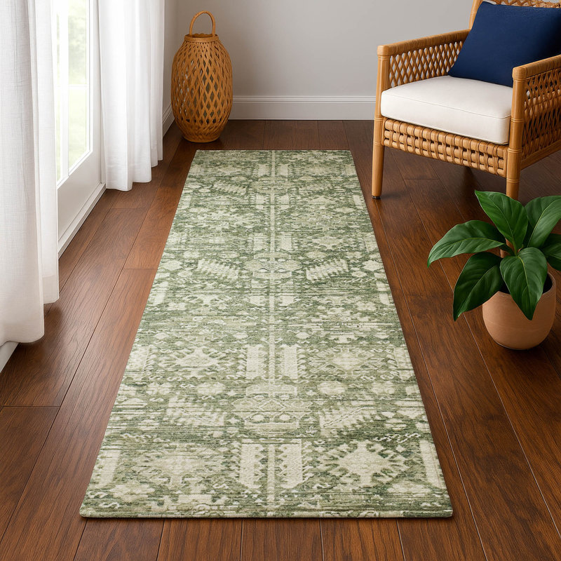 Premium Machine Washable Verlin AMF1771 Global Rug, Runner 2'3" x 7'6"
