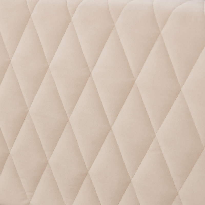 Lit de jour moderne en velours avec lit gigogne simple, station de charge et petite veilleuse DEL Modern, Beige