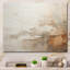 «Beige and Brown Paint Fusion», peinture abstraite sur toile-457655371-457655374-433741629