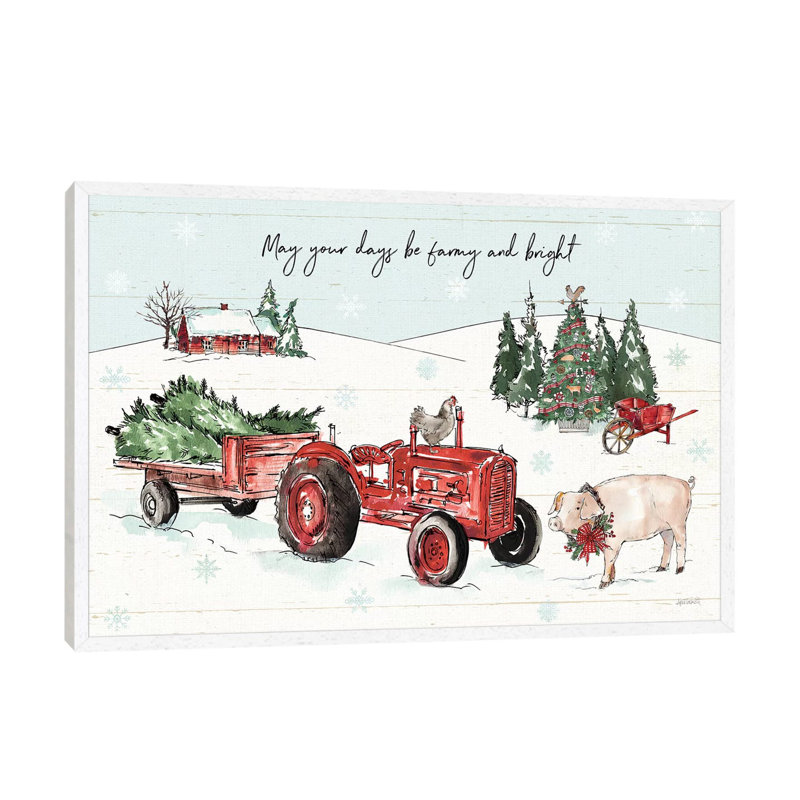 Holiday On The Farm I - Farmy And Bright by Anne Tavoletti - Floater Frame Print on Canvas, 66.04 cm H x 45.72 cm W