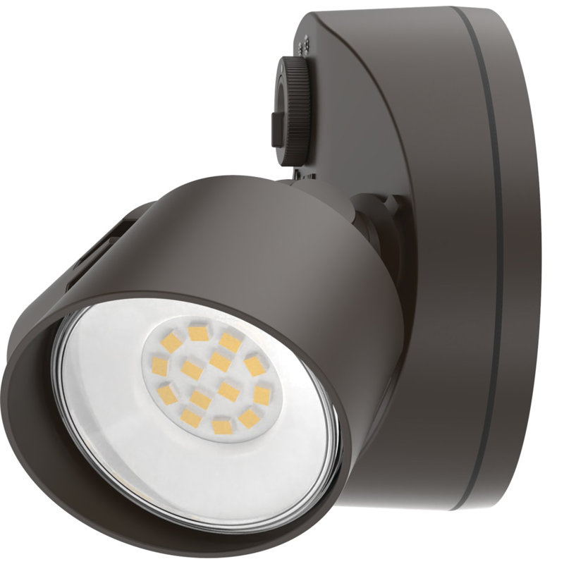 Bronze Dual Head LED Outdoor Security Flood Light