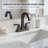 Modern Double Handle Centerset Bathroom Faucet with Drain Assembly (Set of 2)-128613787