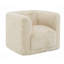 Fauteuil beige sable / pivotant avec pivot