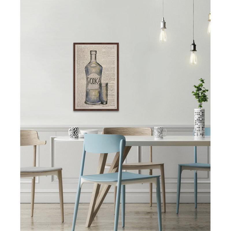 « ice vodka », impression encadrée, H 24 po x l 16 po x P 1,5 po