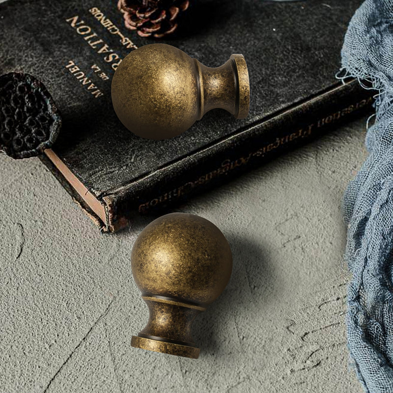 1-1/5" Diameter Round Knob Multipack, Antique Brass