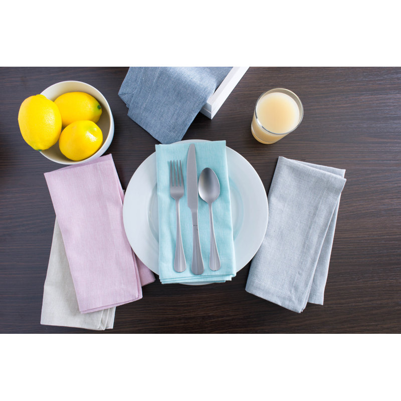 Kristina Solid Color Tablecloth, Blue, 120" L x 60" W